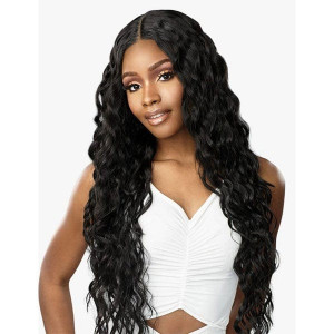 Sensationnel Butta Human Hair Blend Lace Front Wig LOOSE CURLY 32"